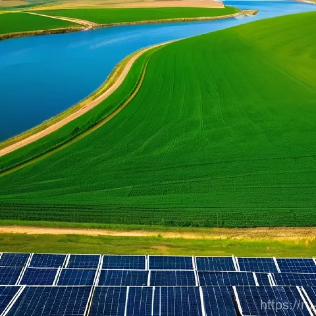녹색산업 이론 및 실기 교재 추천 - **Renewable Energy Landscape for a Sustainable Future**
A wide-angle, cinematic photograph showc...